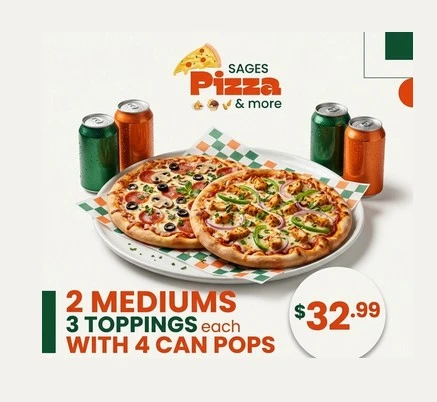 Deals from Sages Pizza & More